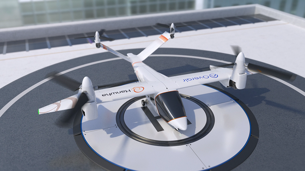 The Butterfly air taxi would park at a vertiport to enable seamless urban transportation with significantly less Co2 emissions