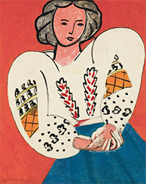 “La Blouse roumaine” by Henri Matisse is on display at the Centre Pompidou.